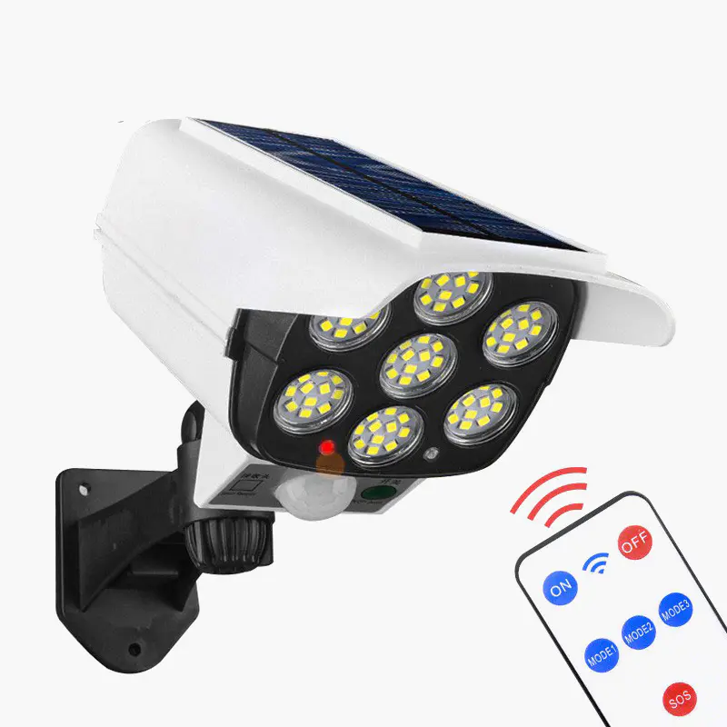 77LED Simulasi Monitor Lampu Bertenaga Surya